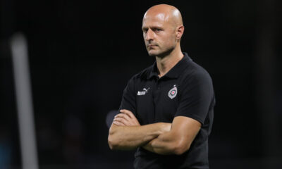 fudbaler Partizana na utakmici Superlige Prvenstva Srbije protiv Zeleznicara Pancevo na stadionu Mladosti, Pancevo 22.09.2023. godine Foto: Marko Metlas Fudbal, Partizan, Superliga Prvenstvo Srbije, Zeleznicar Pancevo