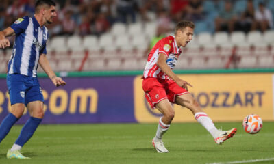 Vladimir Lučić šutira na gol Novog Pazara