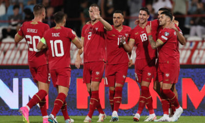 fudbaler reprezentacije Srbije na utakmici kvalifikacija za UEFA Evropsko prvenstvo 2024 godine protiv Madjarske na stadionu Rajka Mitica, Beograd 07.09.2023. godine Foto: Marko Metlas Fudbal, Reprezentacija, Srbija, Madjarska, UEFA Evropsko prvenstvo, EURO 2024