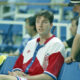 TONI KUKOC, kosarkas Hrvatske, na utakmici Eurobasketa 1995, protiv Spanije u hali OAKA Marusi. Atina, 24.06.1995. foto: Nebojsa Parausic Kosarka, Prvenstvo Evrope, Hrvatska, Spanija