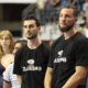 JOFFREY LAUVERGNE Zofri Lovernj i LEO WESTERMANN Leo Vesterman bivsi kosarkasi Partizana na utakmici Prvenstva Srbije protiv FMP Zeleznika u hali Pionir, Beograd 28.05.2016. godine Foto: Marko Metlas Kosarka, Partizan, Prvenstvo Srbije, FMP Zeleznik