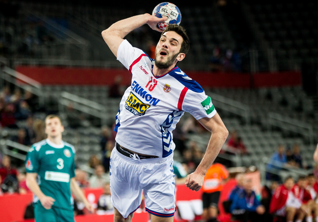 PETAR NENADIC rukometas reprezentacije Srbije na utakmici EHF Evropskog prvenstva protiv Belorusije u hali Zagreb arena, Zagreb 24.01.2018. godine Foto: MN PRESS Rukomet, Srbija, Belorusija, EHF Evropsko prvenstvo