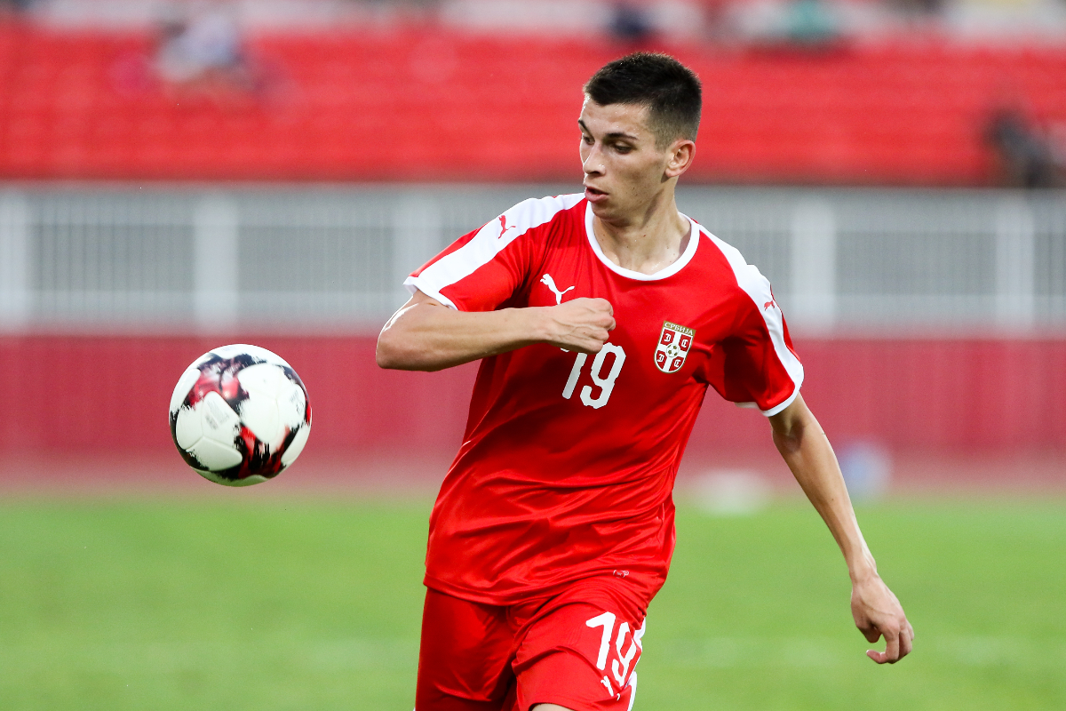 LAZAR RANDJELOVIC fudbaler U21 reprezentacije Srbije na utakmici kvalifikacija za UEFA Evropsko prvenstvo protiv Makedonije na stadionu Karadjordje, Novi Sad 07.09.2018. godine Foto: MNRESS Fudbal, Srbija, Makedonija, Kvalifikacije Evropsko prvenstvo