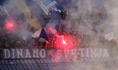BED BLU BOJS BBB navijaci fudbalera Dinama Zagreb na utakmici Prvenstva Hrvatske Prve nogometne lige protiv Rudesa na stadionu Maksimir, Zagreb 02.02.2019. godine Foto: Marko Metlas Fudbal, Dinamo Zagreb, Prvenstvo Hrvatske, Prva nogometna liga, Rudes