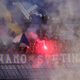 BED BLU BOJS BBB navijaci fudbalera Dinama Zagreb na utakmici Prvenstva Hrvatske Prve nogometne lige protiv Rudesa na stadionu Maksimir, Zagreb 02.02.2019. godine Foto: Marko Metlas Fudbal, Dinamo Zagreb, Prvenstvo Hrvatske, Prva nogometna liga, Rudes