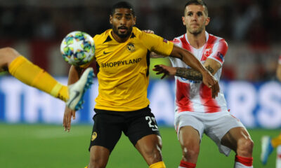 SAIDY JANKO, fudbaler Jang Bojsa, na utakmici kvalifikacija za Ligu sampiona protiv Crvene zvezde, na stadionu Rajko Mitic. Belgrade, 27.08.2019. foto: Nebojsa Parausic Fudbal, Crvena zvezda, Jang bojs