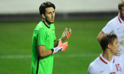 KAMIL GRABARA golman, mladi fudbaler Poljske U21, na utakmici kvalifikacija za Evropsko prvenstvo protiv Srbije, na stadionu Metalca. Gornji Milanovac, 09.10.2020. foto: Nebojsa Parausic Fudbal U21, UEFA, Srbija, Poljska