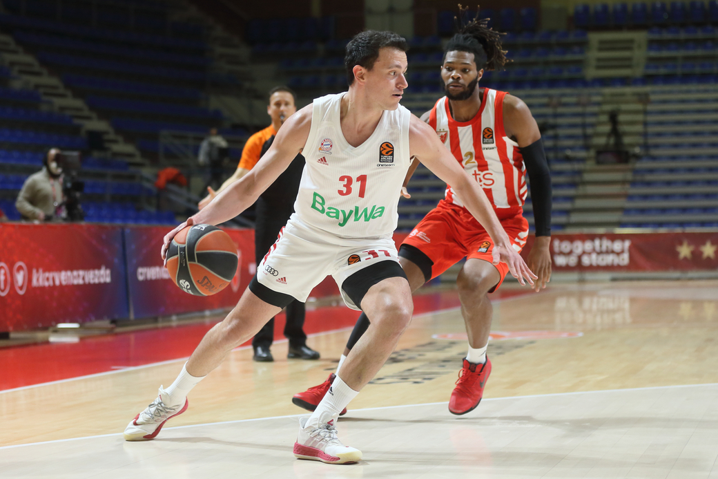 ZAN MARK SISKO kosarkas Bajerna Minhen na utakmici Evrolige protiv Crvene zvezde u hali Aleksandar Nikolic Pionir, Beograd 02.03.2021. godine Foto: Marko Metlas Kosarka, Crvena zvezda, Evroliga, Bajern Minhen