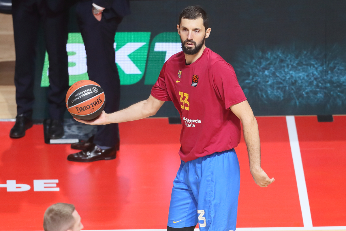 Nikola Mirotić na utakmici Evrolige u Beogradu