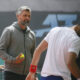 GORAN IVANISEVIC trener i NOVAK DJOKOVIC teniser iz Srbije na treningu na turniru Serbia Open, Beograd 18.04.2022. godine Foto: Ivica Veselinov / MN PRESS TENIS, TENNIS, SERBIA OPEN 2022