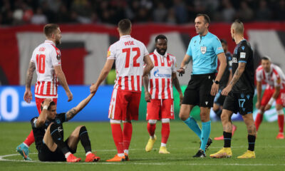 JOAO PINHEIRO Zoao Pinjeiro sudija iz Portugalije fudbaleri Crvene zvezde na utakmici UEFA Lige Evropa protiv Trabzonspora na stadionu Rajko Mitic, Beograd 27.10.2022. godine Foto: Marko Metlas Fudbal, Crvena zvezda, UEFA Liga Evropa, Trabzonspor