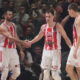 BRANKO LAZIC, NEMANJA NEDOVIC, STEFAN LAZAREVIC kosarkasi Crvene zvezde na utakmici Evrolige protiv Armanija Olimpija Milano u hali Aleksandar Nikolic Pionir, Beograd 15.12.2022. godine Foto: Marko Metlas Kosarka, Crvena zvezda, Evroliga, Armani Olimpija Milano