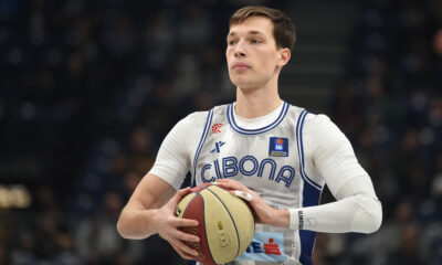 SVEN SMAJLAGIC, kosarkas Cibone, na utakmici ABA lige protiv Partizana, u Beogradskoj Stark areni. Beograd, 08.01.2023. foto: Nebojsa Parausic Kosarka, ABA League, Partizan, Cibona