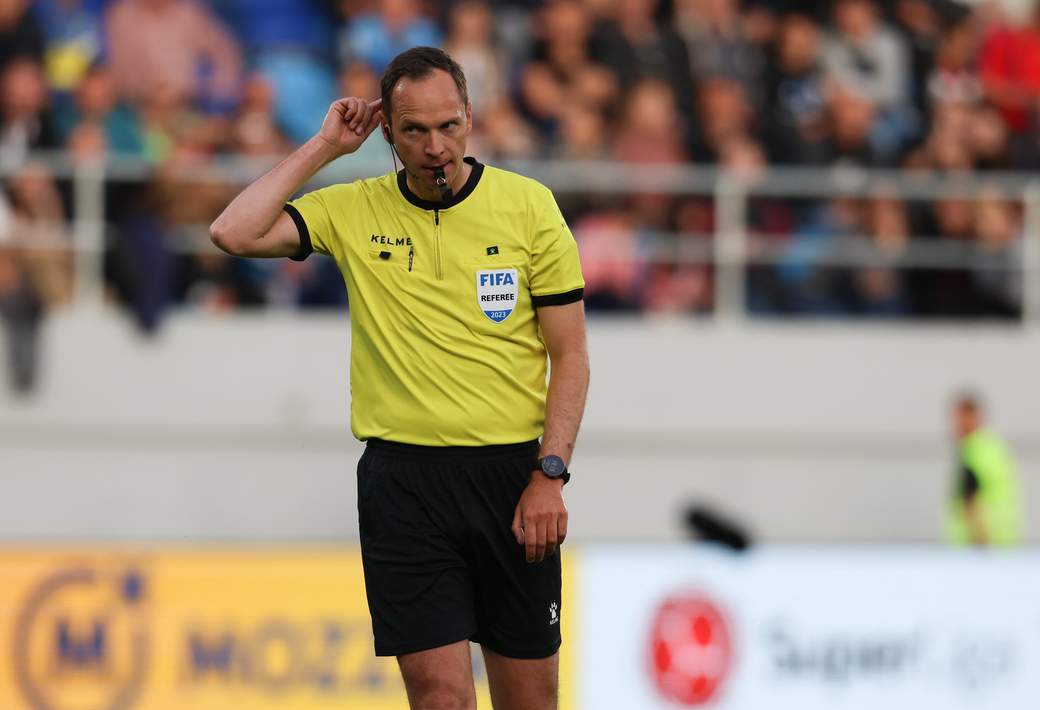 SRDJAN JOVANOVIC glavni sudija na prvenstvenoj utakmici TSC - Partizan, u TSC areni. Backa Topola, 01.05.2023. foto: MN Press / ms Fudbal, TSC, Partizan