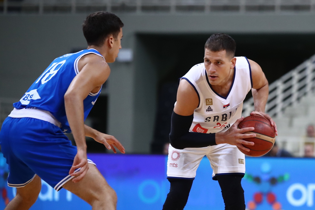 NEMANJA NEDOVIC, kosarkas Srbije, na utakmici Akropolis Kupa protiv Italije, u OAKA areni. Atina, 09.08.2023. foto: MN Press / ss Kosarka, Akropolis Kup, Italija, Srbija