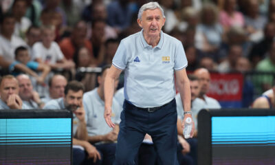 SVETISLAV PESIC selektor i trener kosarkasa reprezentacije Srbije na prijateljskoj utakmici pred FIBA Svetsko prvenstvo 2023 protiv Portorika u hali Stark Beogradska arena, Beograd 16.08.2023. godine Foto: Marko Metlas Kosarka, Srbija, Portoriko, Prijateljska utakmica