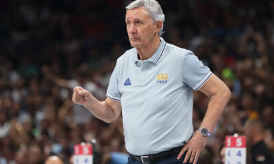 SVETISLAV PESIC selektor i trener kosarkasa reprezentacije Srbije na prijateljskoj utakmici pred FIBA Svetsko prvenstvo 2023 protiv Portorika u hali Stark Beogradska arena, Beograd 16.08.2023. godine Foto: Marko Metlas Kosarka, Srbija, Portoriko, Prijateljska utakmica