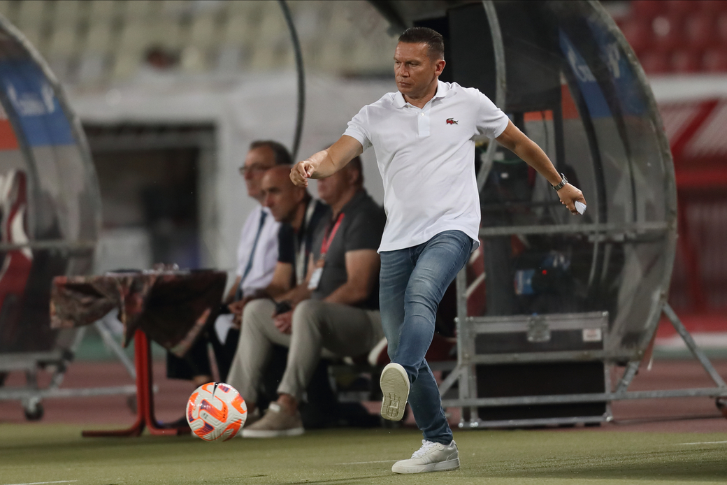 BARAK BACHAR Barak Bahar trener fudbalera Crvene zvezde na utakmici Superlige Prvenstva Srbije protiv Spartaka Subotica na stadionu Rajka Mitica, Beograd 19.08.2023. godine Foto: Marko Metlas