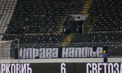 GROBARI navijaci fudbalera Partizana na utakmici Superlige Prvenstva Srbije protiv Radnika Surdulica na stadionu Partizana, Beograd 17.09.2023. godine Foto: Marko Metlas Fudbal, Partizan, Superliga Prvenstvo Srbije, Radnik Sudrulica