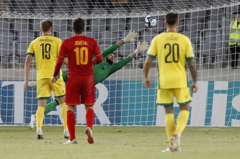 LItvanci daju gol Crnoj Gori u 94. minutu za izjednačenje