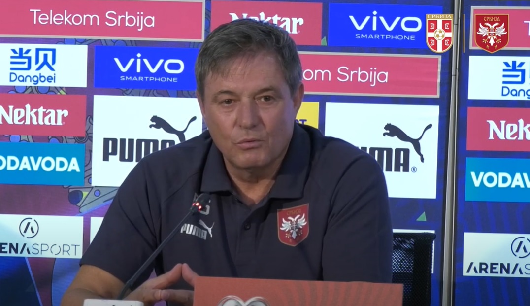 Dragan Stojković Piksi na konferenciji pred utakmicu Srbija - Mađarska u kvalifikacijama za EURO