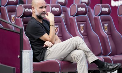 Pep Gvardiola na meču Vest Hem - Mančester Siti