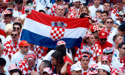 FUDBAL - Hrvatski navijaci. Bordo, 26.06.1998.