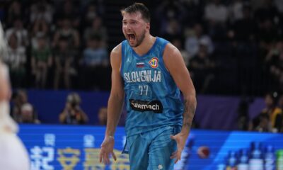 Luka Dončić na meču Slovenija - Nemačka