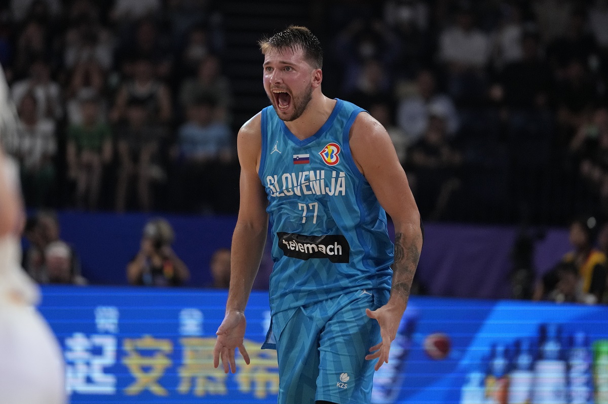 Luka Dončić na meču Slovenija - Nemačka