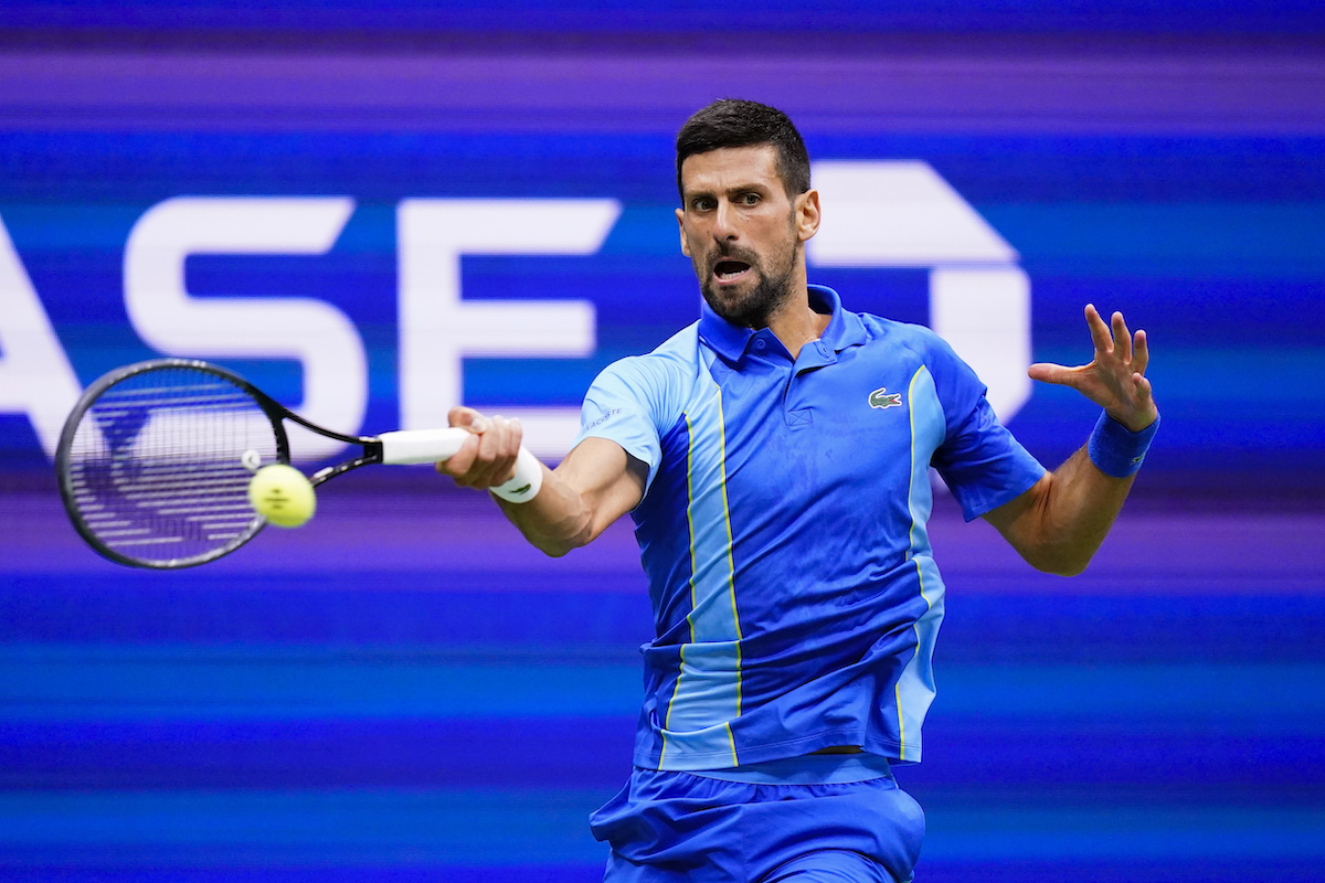 Novak Đoković tokom finala US opena 2023.