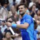 Novak Đoković na meču osmine finala US opena protiv Borne Goje