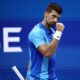 Novak Đoković na meču osmine finala US opena protiv Borne Goje
