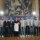 Beograd, 12.09.2023. - Predsednik Srbije Aleksandar Vucic primio je kosarkasku reprezentaciju Srbije koja je osvojila srebrnu medalju na Svetskom prvenstvu, veceras u zgradi Predsednistva u Beogradu. (BETAPHOTO/MILOS MISKOV)