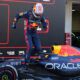 Red Bull driver Max Verstappen of the Netherlands celebrates after winning the Japanese Formula One Grand Prix at the Suzuka Circuit, Suzuka, central Japan, Sunday, Sept. 24, 2023. (AP Photo/Toru Hanai)