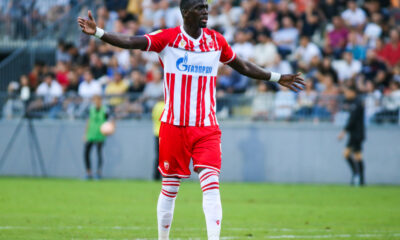 Šerif Endiaje, napadač, Crvena zvezda na utakmici sa Čukarički