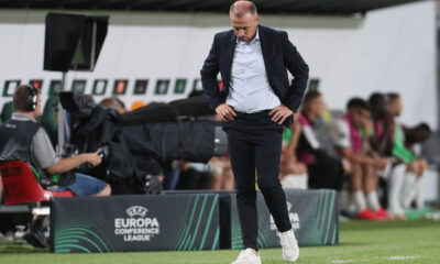 fudbaler Cukarickog na utakmici UEFA Lige Konferencija protiv Ferencvarosa na stadionu Grupama arena, Budimpesta 21.09.2023. godine Foto: Marko Metlas Fudbal, Cukaricki, UEFA Liga Konferencija, Ferencvaros