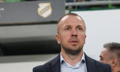 fudbaler Cukarickog na utakmici UEFA Lige Konferencija protiv Ferencvarosa na stadionu Grupama arena, Budimpesta 21.09.2023. godine Foto: Marko Metlas Fudbal, Cukaricki, UEFA Liga Konferencija, Ferencvaros