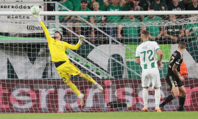 fudbaler Cukarickog na utakmici UEFA Lige Konferencija protiv Ferencvarosa na stadionu Grupama arena, Budimpesta 21.09.2023. godine Foto: Marko Metlas Fudbal, Cukaricki, UEFA Liga Konferencija, Ferencvaros