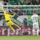 fudbaler Cukarickog na utakmici UEFA Lige Konferencija protiv Ferencvarosa na stadionu Grupama arena, Budimpesta 21.09.2023. godine Foto: Marko Metlas Fudbal, Cukaricki, UEFA Liga Konferencija, Ferencvaros