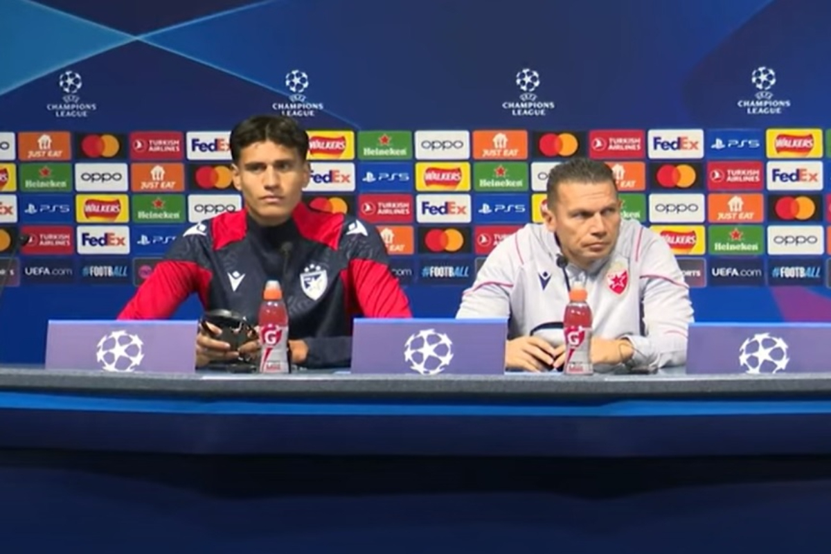 Barak Bahar i Marko Stamenić na konferenciji za medije uoči meča sa Mančester sitijem