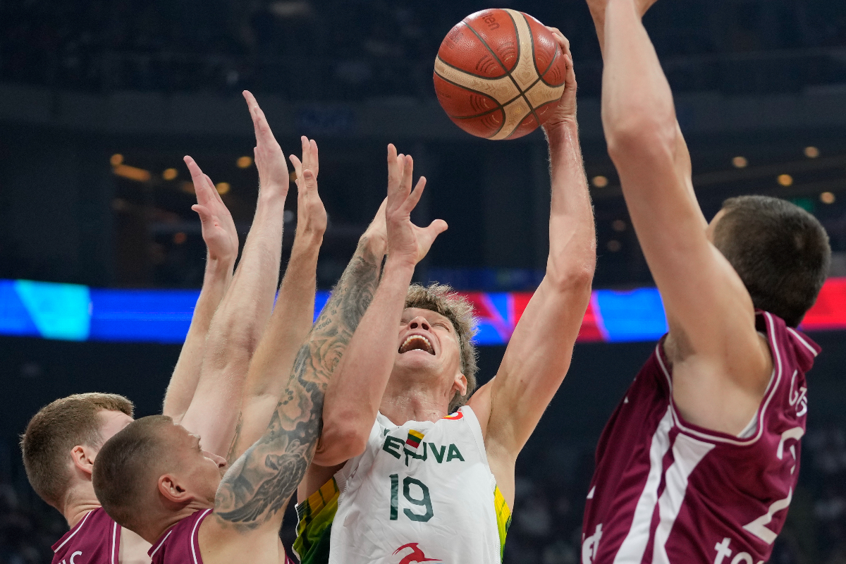 World Cup Lithuania Latvia Basketball