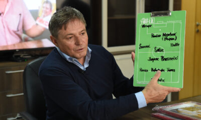 DRAGAN STOJKOVIC PIKSI, trener i selektor fudbalske reprezentacije Srbije, za vreme snimanja emisije Mojih 11, u FSS. Beograd, 08.04.2023. foto: Nebojsa Parausic Fudbal