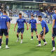 Fudbaleri TSC, na prvenstvenoj utakmici protiv Partizana, na TSC Areni.