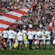 FUDBAL - 139. DERBI - Fudbaleri Partizana i Crvene zvezde, izlaze na teren pre derbija. Beograd, 23.10.2010. photo:N.Parausic