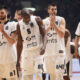 NIKOLA JANKOVIC, BANDJA SY Bondza Si, DJORDJE GAGIC TUGA kosarkasa Partizana na utakmici ULEB Evrokupa protiv Ritasa Viljnus u hali Pionir, Beograd 30.01.2019. godine Foto: Marko Metlas