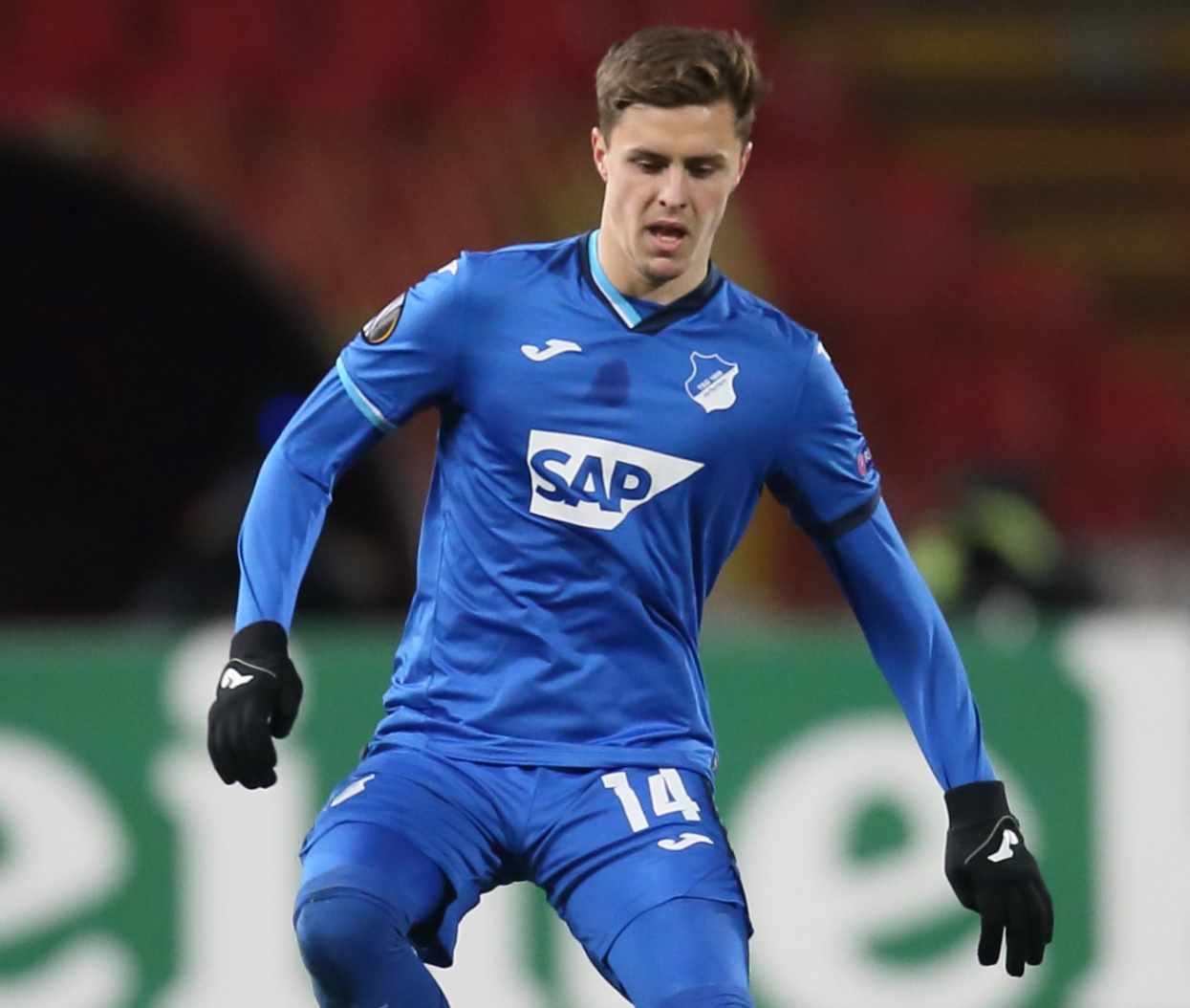 CHRISTOPH BAUMGARTNER Kristof Baumgartner fudbaler TSG 1899 Hofenhajma na utakmici UEFA Lige Evropa protiv Crvene zvezde na stadionu Rajko Mitic, Beograd 03.12.2020. godine Foto: Marko Metlas Fudbal, Crvena zvezda, UEFA Liga Evropa, TSG 1899 Hofenhajm