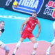 MILAN KATIC, UROS KOVACEVIC, MARKO IVOVIC, odbojkas Srbije, na utakmici Svetskog prvenstva protiv Tunisa, u hali Spodek. Katovice, 31.08.2022. foto: MN Press / vm Odbojka, Srbija, Tunis