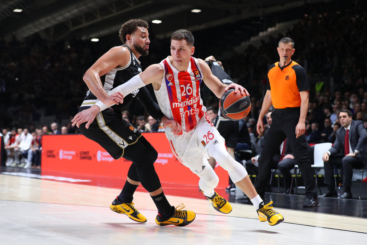 NEMANJA NEDOVIC, kosarkas Crvene zvezde, na utakmici Evrolige protiv Virtusa, u hali Segafredo Arena. Bolonja, 31.01.2023. foto: MN Press / bc Kosarka, Euroleague, Crvena zvezda, Virtus