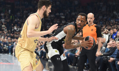 JAMES NUNNALLY Dzejms Naneli, kosarkas Partizana, na utakmici Evrolige protiv Barselone, u Beogradskoj Stark areni. Beograd, 28.03.2023. foto: Nebojsa Parausic Kosarka, Euroleague, Partizan, Barselona