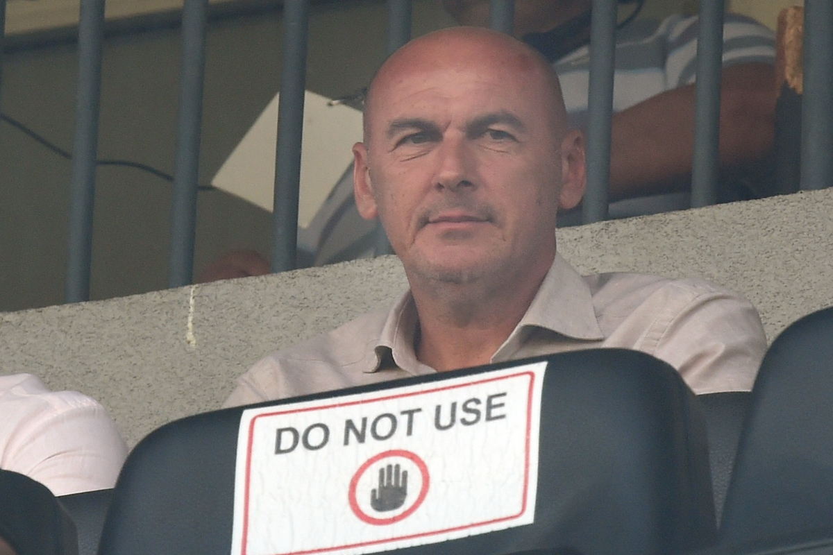 DUSAN DJORDJEVIC, selektor i trener mlade reprezentacije Srbije, na prvenstvenoj utakmici Cukaricki - Radnicki, na stadionu Cukarickog. Beograd, 29.07.2023. Foto: Nebojsa Parausic Fudbal, Cukaricki, Radnicki Nis